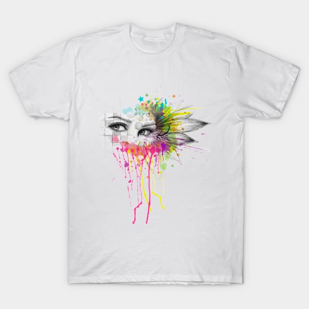 Flower Eyes T-Shirt by Olechka